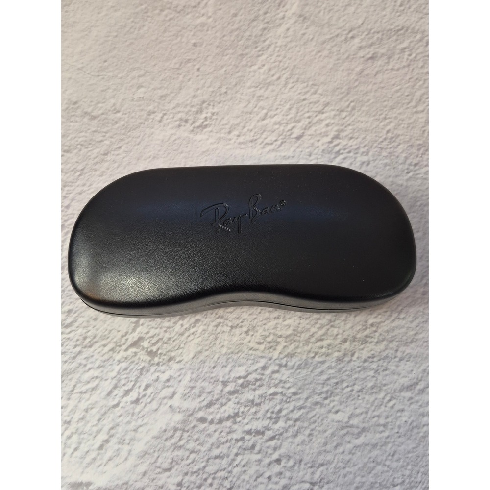 Ray-Ban Black Hard Shell Clamshell Sunglasses Case Felt Lined Eyewear Protection